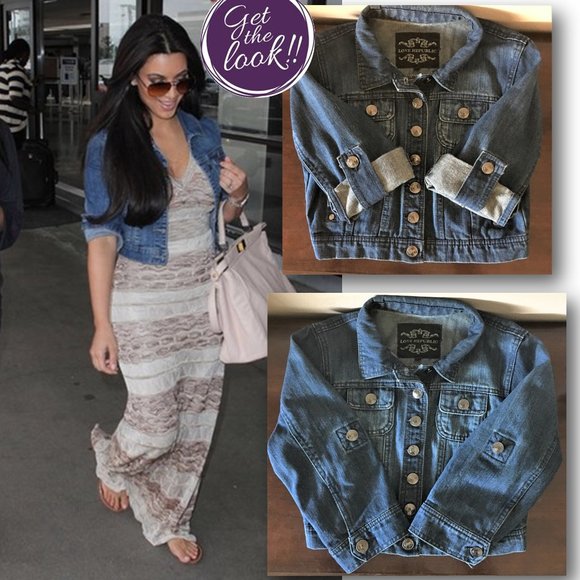 LOVE REPUBLIC Cropped Style Jean Jacket | MEDIUM - Picture 1 of 9